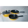 Utensílios de cozinha 4pcs aço carbono não-Stick Cookware conjunto